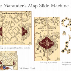 The Marauder's Map Slide Machine Box