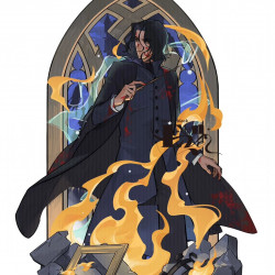 Snape in battle